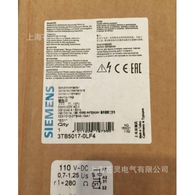 西門子接觸器   3TB5017-0LF4   一