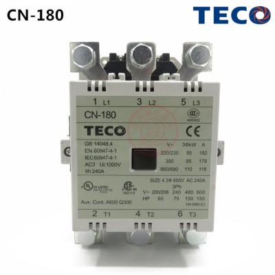 臺安TECO交流接觸器CN-180 AC220V 3