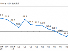 11月份，制造業(yè)采購經(jīng)理指數(shù)（PMI）為50.1%