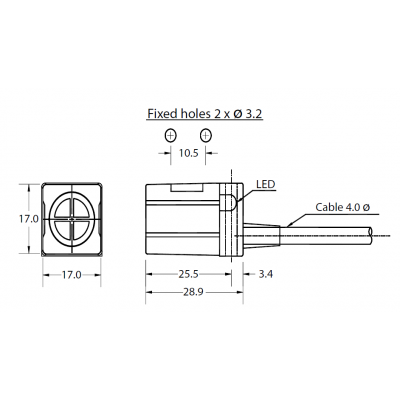 瑞士Contrinex 堪泰 方型電感式接近