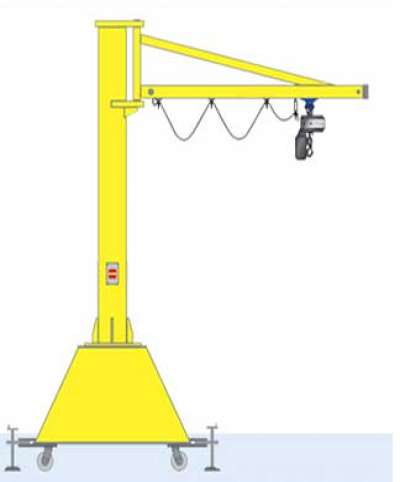 小型250KG電動葫蘆折臂吊 360°旋轉(zhuǎn)折臂式懸臂吊起重機